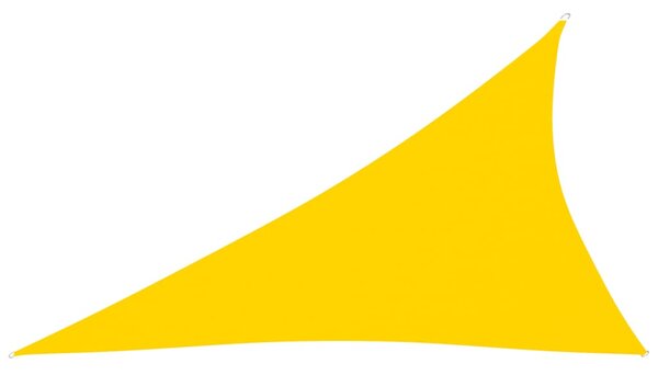 Parasolar, galben, 3x4x5 m, țesătură oxford, triunghiular