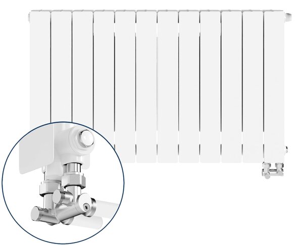 KFA Armatura ADR calorifer de cameră 57x96.6 cm podłączenie inferior alb 763-123-44