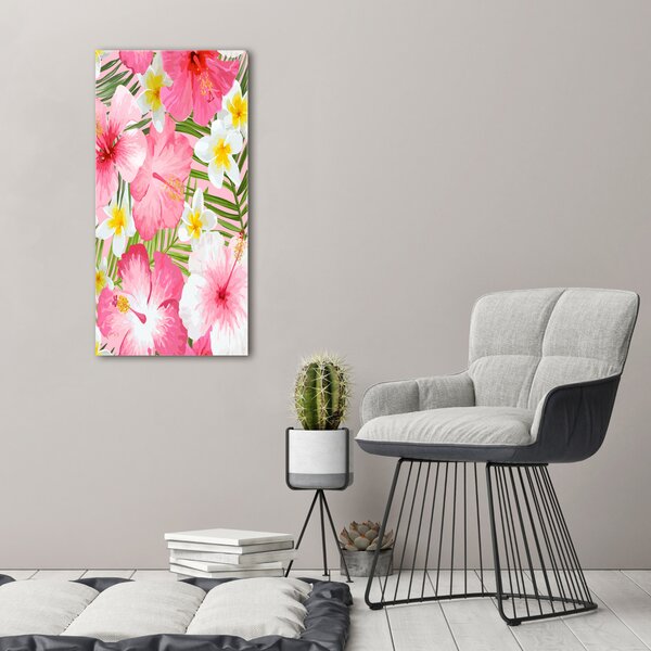 Tablou pe pânză canvas flori tropicale