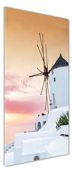 Tablou pe pe sticlă Santorini, Grecia