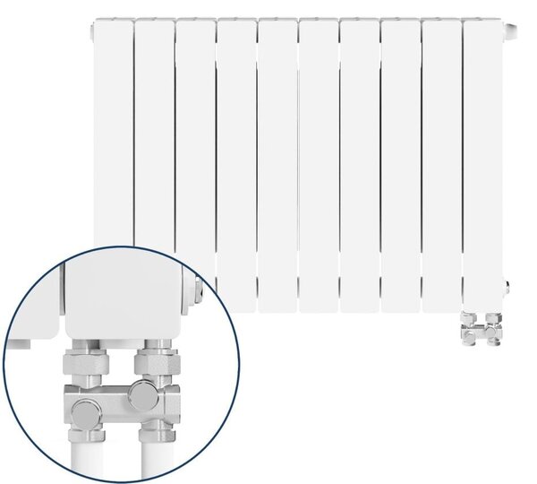 KFA Armatura ADR calorifer de cameră 57x80 cm podłączenie inferior alb 763-101-44