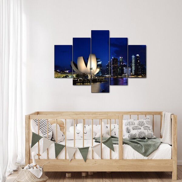 Tablou Singapore nocturn (150x105 cm)