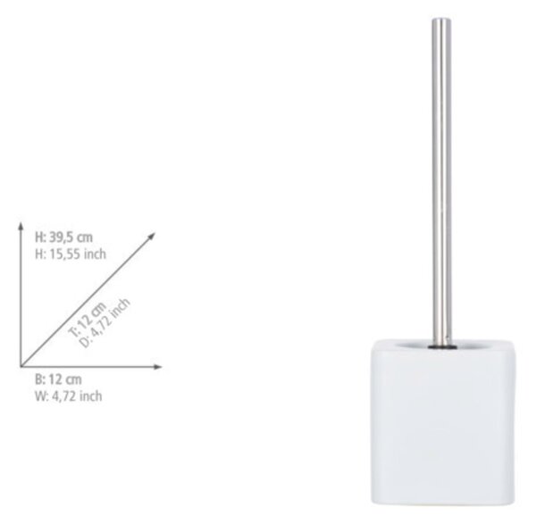 Wenko Hexa perie de toaletă stativ alb 23236100