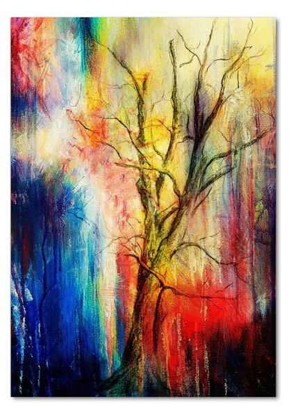 Fotografie imprimată pe sticlă copac abstract
