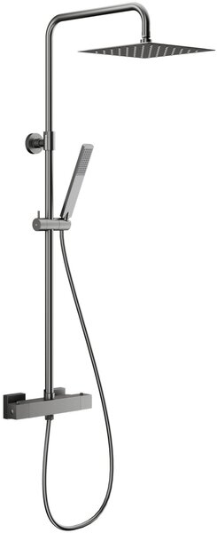 KFA Armatura Logon Gun Metal Grey set de duș perete cu termostat cu duș de ploaie grafit 5746-920-61