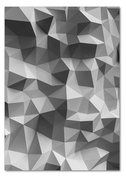 Fotografie imprimată pe sticlă triunghiuri abstractizare