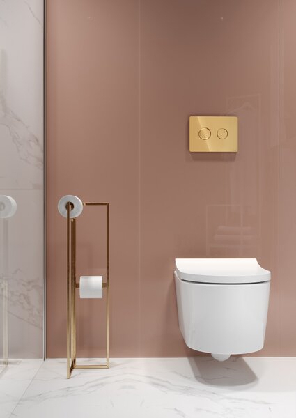 Cersanit Accento Circle buton de spălare pentru WC auriu K97-461
