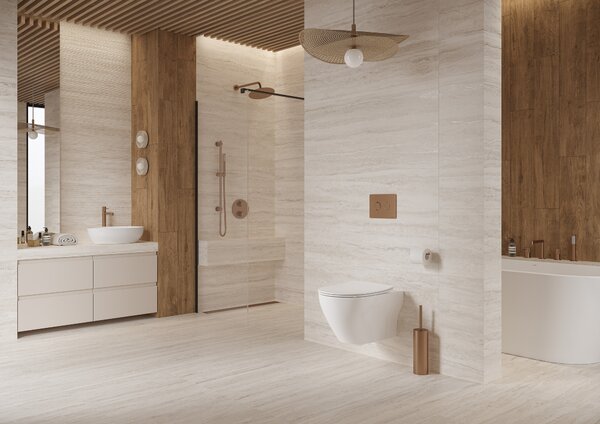 Cersanit Accento Circle buton de spălare pentru WC cupru K3040-001