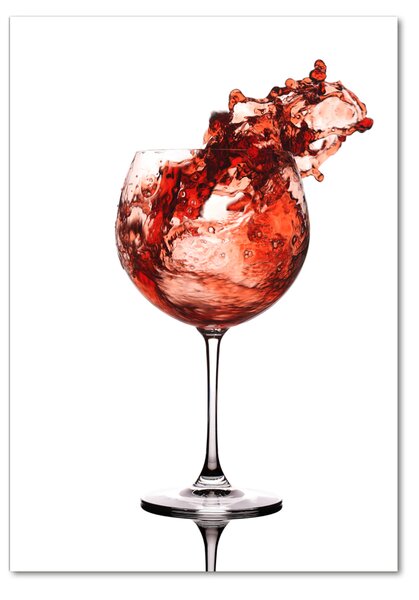 Tablou sticlă Un pahar de vin