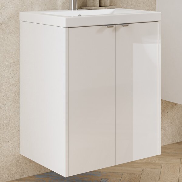 Cersanit Ovida lavoar cu dulap 50 cm alb S4047-001