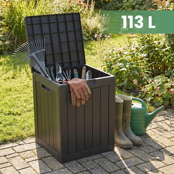 Cutie de grădină 113 L (neagră). Promo -17%. 1152400