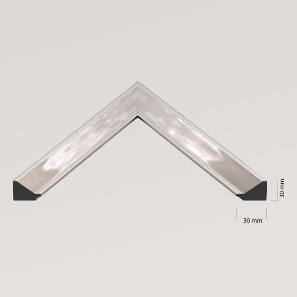 Ars Longa Helsinki oglindă 75.2x75.2 cm pătrat nichel HELSINKI7070-N