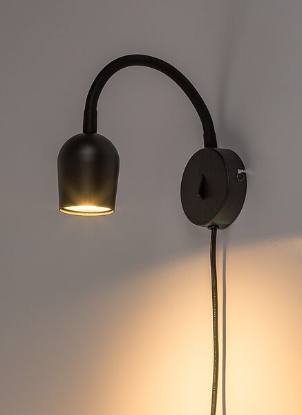 Rabalux Lianet lampă de perete 1x15 W negru 73113