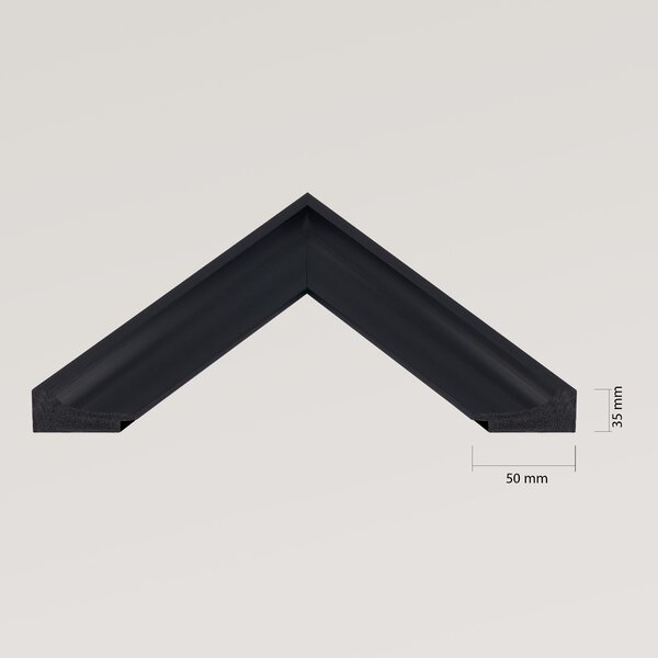 Ars Longa Oslo oglindă 58.4x48.4 cm dreptunghiular negru OSLO4050-C
