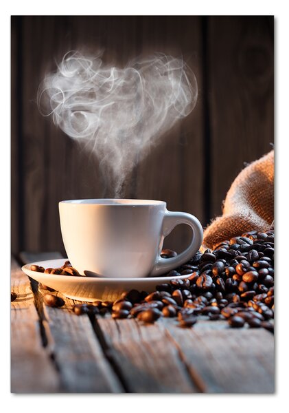 Tablou sticlă ceașcă de cafea