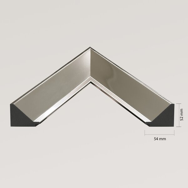 Ars Longa Alpi oglindă 138.8x48.8 cm dreptunghiular nichel ALPI40130-N