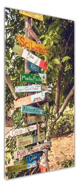 Imagine de sticlă signpost