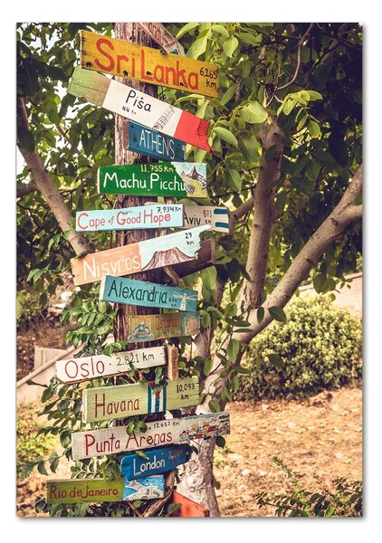 Imagine de sticlă signpost