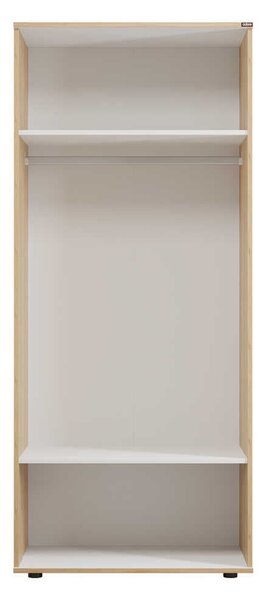 Dulap Haine Adore Trendline cu 2 usi si umeras, Alb - Stejar, 80x187x47 cm