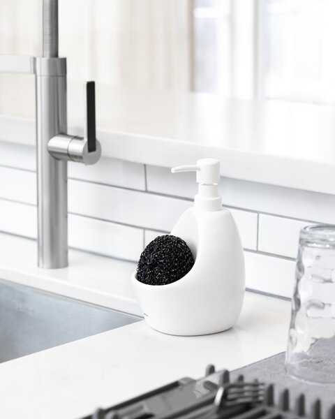 Dozator de săpun lichid alb din ceramică 590 ml Joey – Umbra