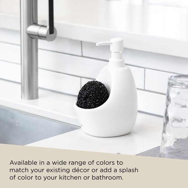Dozator de săpun lichid alb din ceramică 590 ml Joey – Umbra