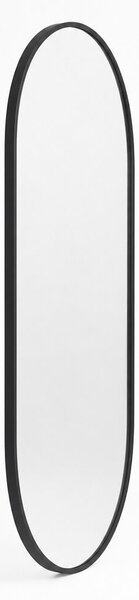 Baltica Design Aluma oglindă 40x80 cm oval cu iluminare negru 5904107934297