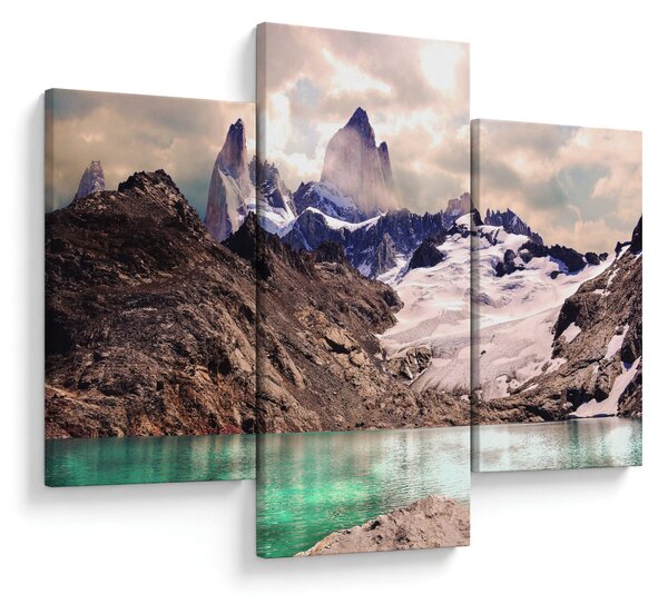 Tablou cu lac montan (90x60 cm)