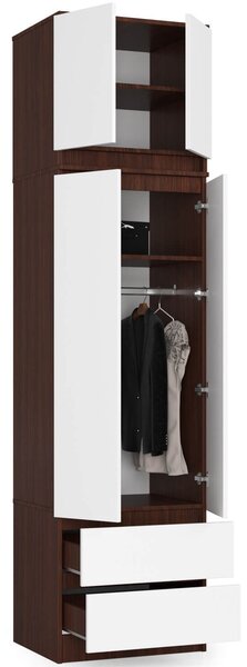 Dulap de haine Dijera NADS60S (wenge + alb). Promo -16%. 1152062