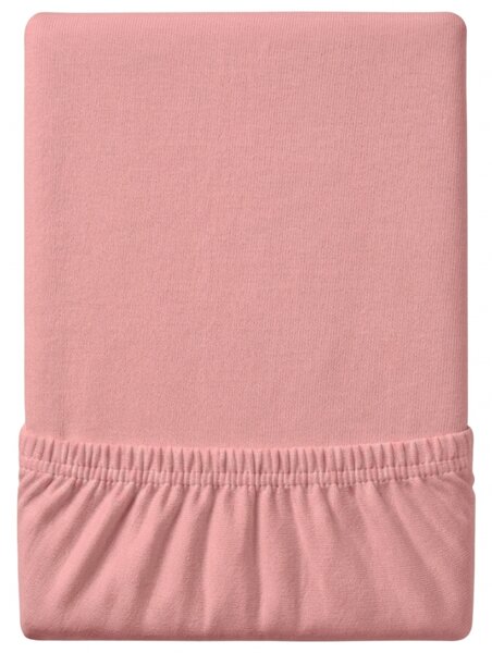 Cearsaf Jersey EXCLUSIVE cu elastic coral 90 x 200 cm