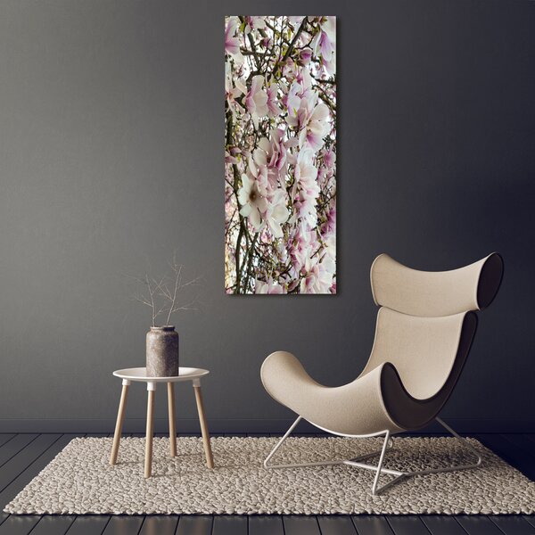 Tablou sticlă flori magnolia