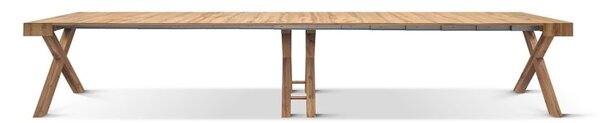 Consolă Linda extensibilă de la 45 cm la 402 cm - ALB