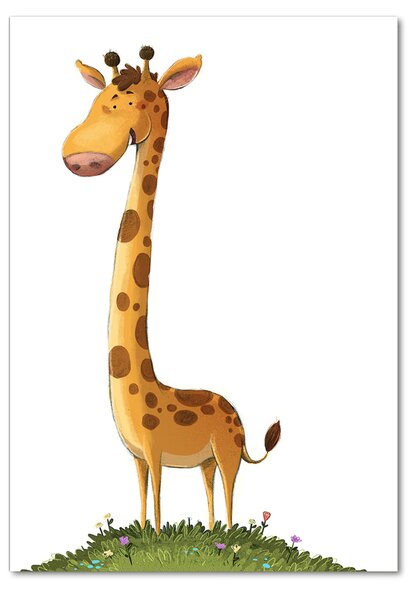 Tablou sticlă Girafă