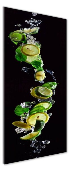 Tablou sticlă Limes și lămâi