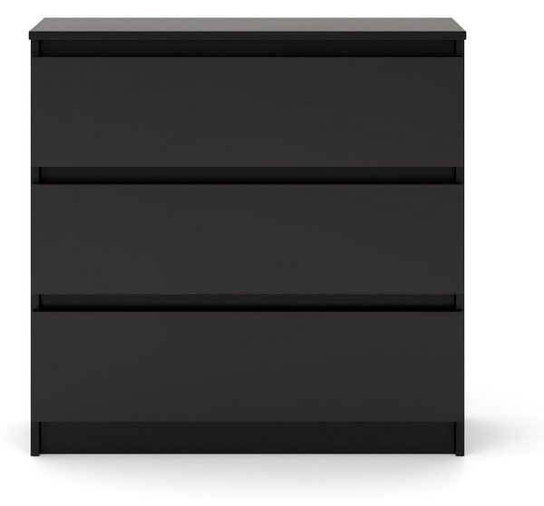 Comodă Linea 80 3S (negru). Promo -16%. 1158017