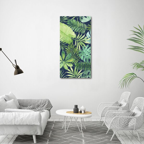 Print pe pânză frunze tropicale