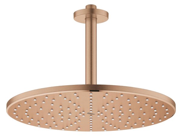 Grohe Rainshower cap de duș cu braț 31x31 cm rotund Brushed Warm Sunset 26560DL0