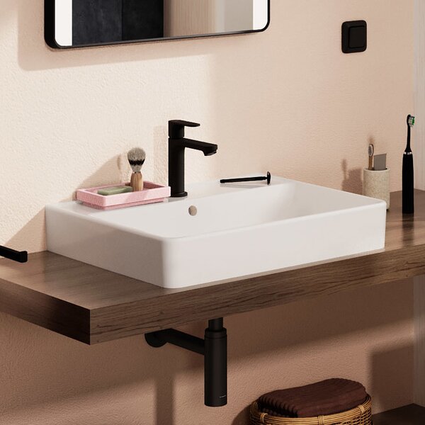 Hansgrohe Xanuia Q lavoar 60x48 cm dreptunghiular clasică-de blat alb luciu 60243450