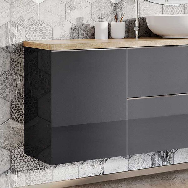 Elita Look dulap 40x44.9x63.5 cm laterala pe perete antracit RE080402026610