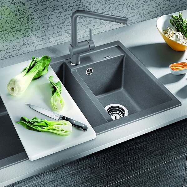 Blanco Metra 9 chiuvetă din granit 86x50 cm negru 525936