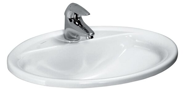 Laufen Pro B lavoar 56x44 cm ovale încastrat alb luciu H8139510001041