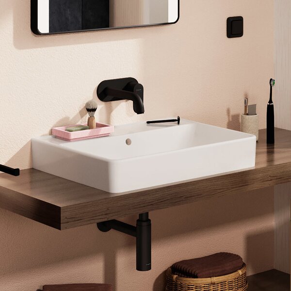 Hansgrohe Xanuia Q lavoar 60x48 cm dreptunghiular clasică-de blat alb luciu 60244450