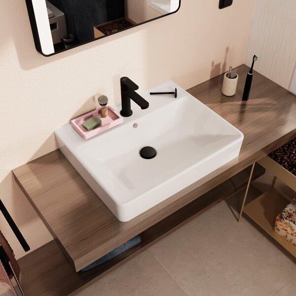 Hansgrohe Xanuia Q lavoar 60x48 cm dreptunghiular clasică-de blat alb luciu 60243450