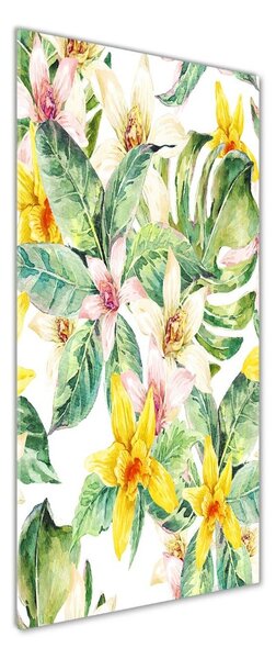 Imagine de sticlă flori tropicale