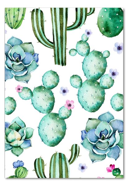 Tablou sticlă cactuși