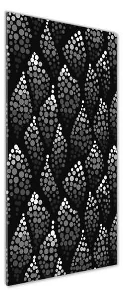 Tablou sticlă Punctele negre-negru