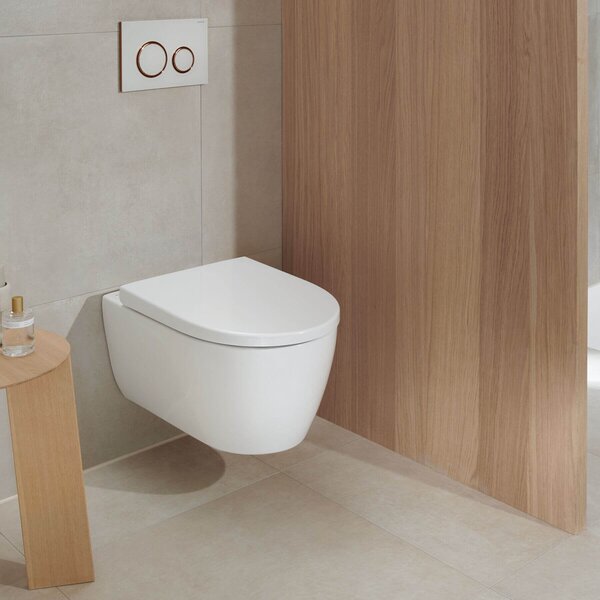 Geberit iCon set vas și capac agăţat fără margine alb lucios 501.664.00.8