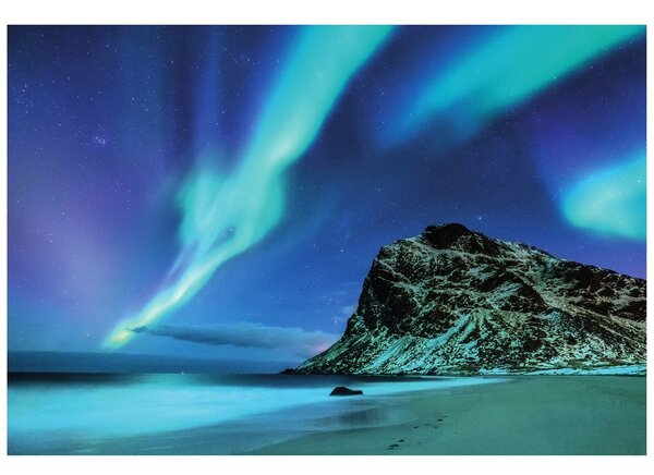 Fototapet aurora polară în Norvegia