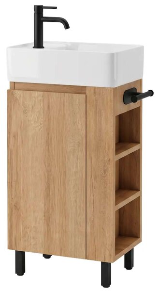Rea Astra lavoar cu dulap 43 cm maro REA-M0404
