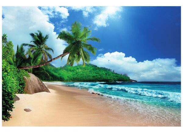 Fototapet plajă frumoasă pe insula Seychelles