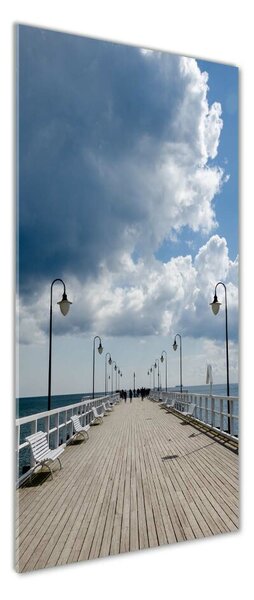 Tablou sticlă Pier în Orłowo